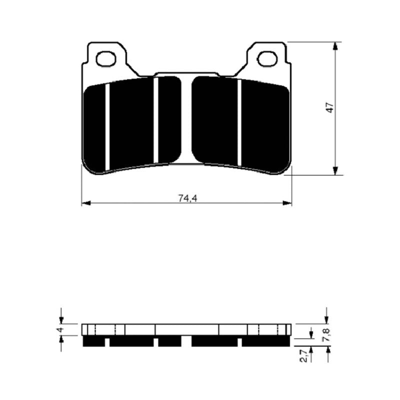 GOLDFREN PASTIGLIA FRENO SINT. GP6 MONTA SU HONDA 1000 CBR RR8/RR9/RRA TO RRD FIREBLADE 09-11-OFFERTA