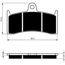 GOLDFREN PASTIGLIA FRENO SINT. GP6 MONTA SU MV AGUSTA 750 F4 BRUTALE S 03-05-OFFERTA-COD.126GP6