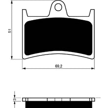GOLDFREN PASTIGLIA FRENO SINT. GP6 MONTA SU YAMAHA 500 XP T-MAX ABS/NON ABS 08-11-OFFERTA