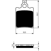 GOLDFREN PASTIGLIA FRENO SINT. K5 MONTA SU LAVERDA 125 LB CUSTOM/SARBIA/STRADA 85-87-OFFERTA