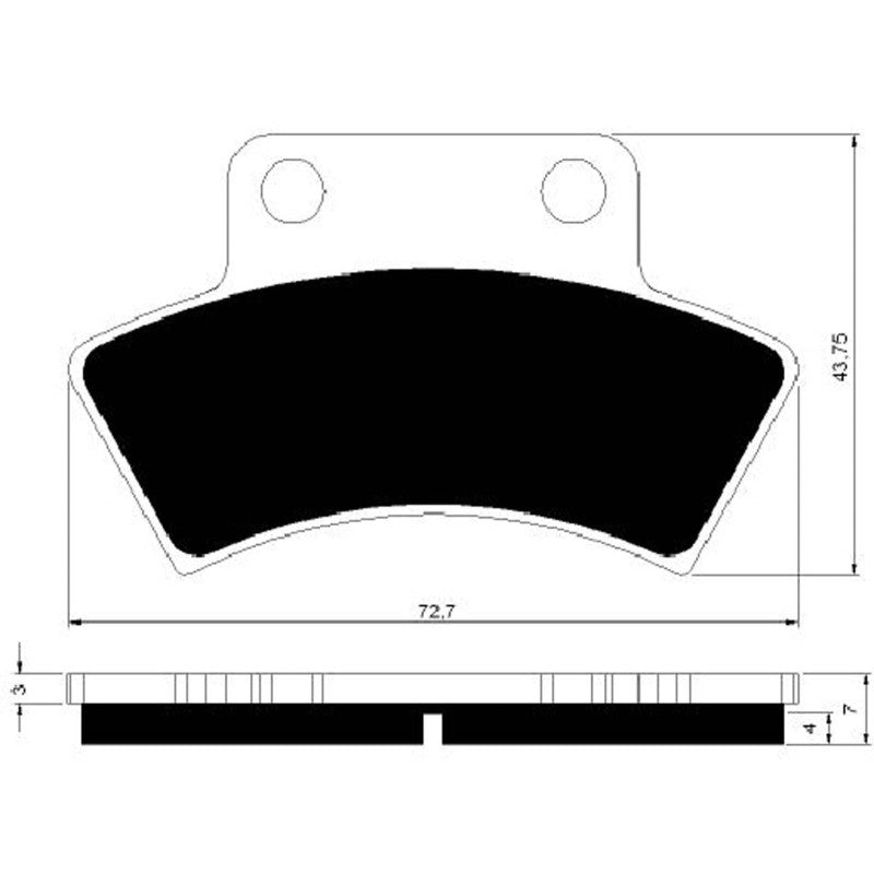 GOLDFREN PASTIGLIA FRENO SINT. K5 MONTA SU POLARIS 300 XPLORER 96-00-OFFERTA