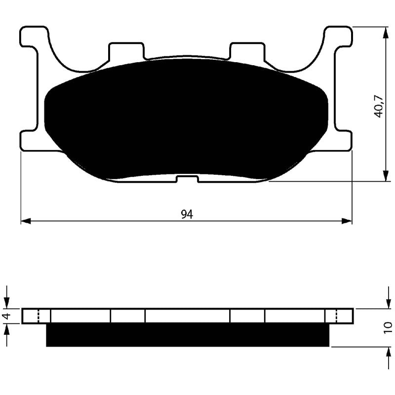 GOLDFREN PASTIGLIA FRENO SINT. S3 MONTA SU ADIVA 125 AR 10-11-OFFERTA-COD.099S3