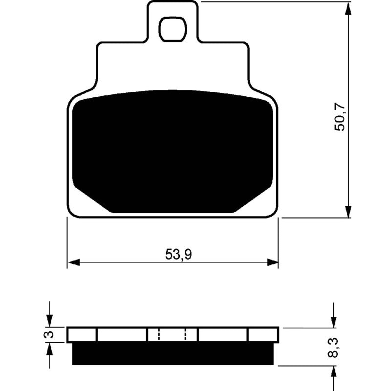 GOLDFREN PASTIGLIA FRENO SINT. S3 MONTA SU APRILIA 125 LEONARDO 99-01-OFFERTA