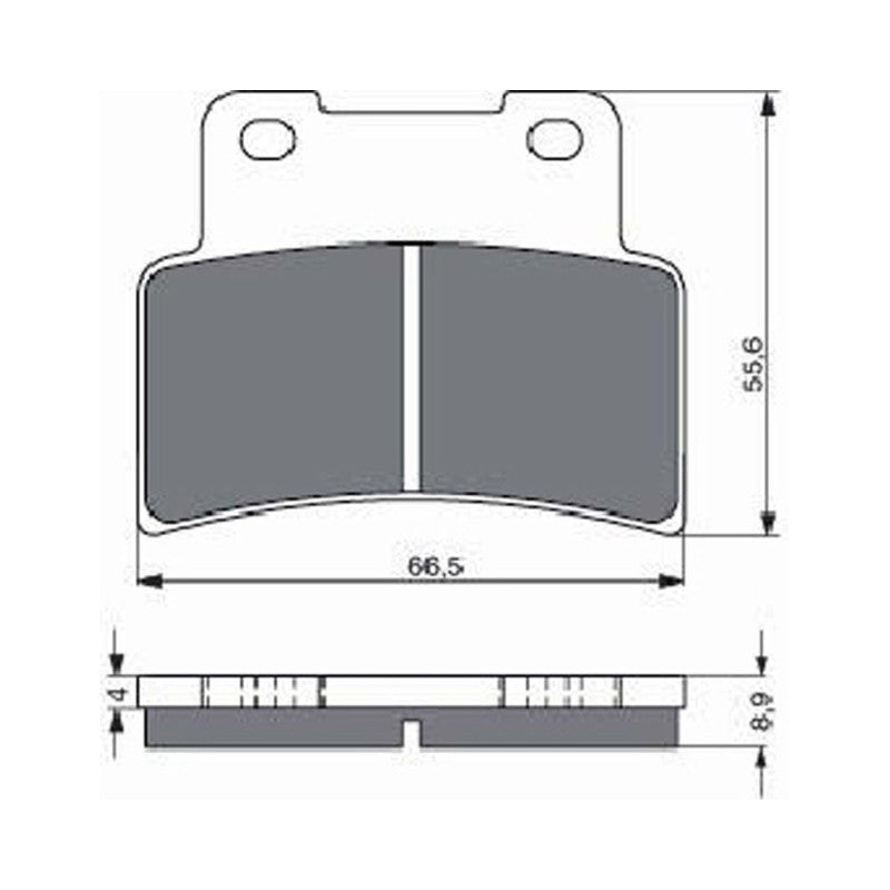 GOLDFREN PASTIGLIA FRENO SINT. S3 MONTA SU APRILIA 750 SHIVER 10-15-OFFERTA
