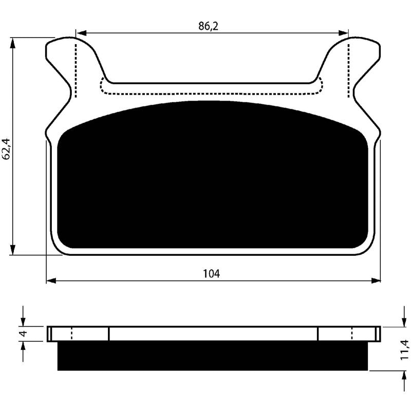 GOLDFREN PASTIGLIA FRENO SINT. S3 MONTA SU HARLEY D. 1340 FLST HERITAGE SOFTAIL 88-99-OFFERTA