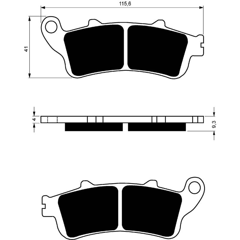 GOLDFREN PASTIGLIA FRENO SINT. S3 MONTA SU HONDA 250 NSS Y/AY/A1,3 FORZA-S,T,ST/JAZZ 00-05-OFFERTA-COD.135S3