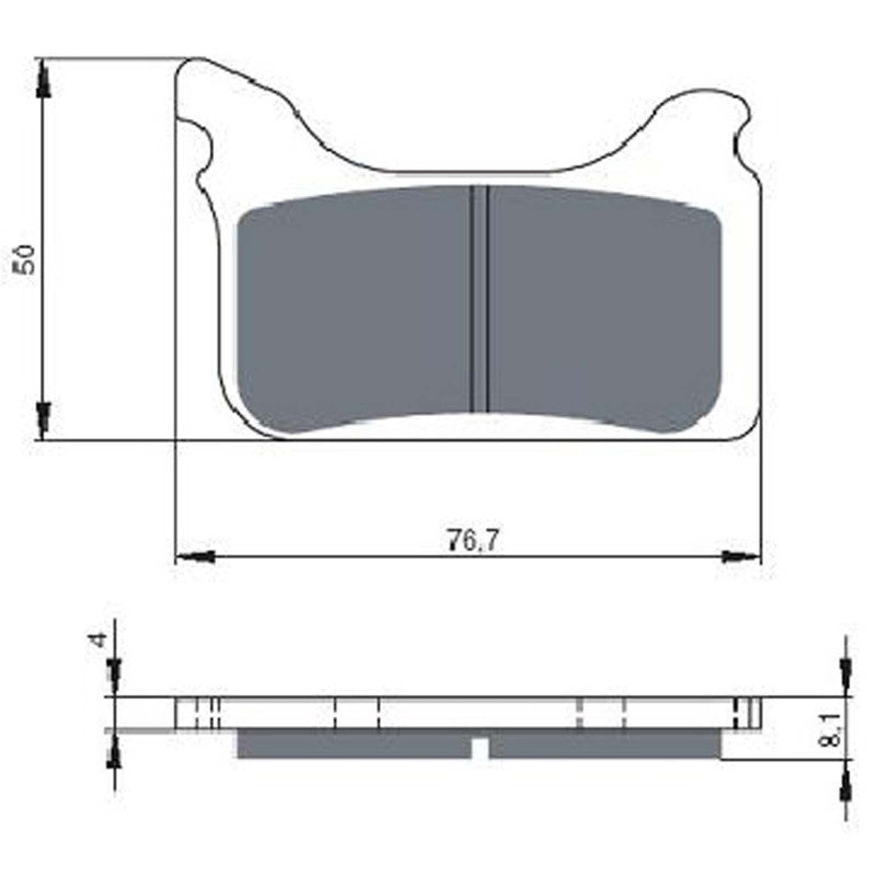 GOLDFREN PASTIGLIA FRENO SINT. S3 MONTA SU HUSABERG 650 FS C 06-08-OFFERTA