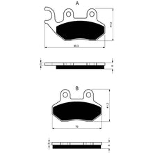 GOLDFREN PASTIGLIA FRENO SINT. S3 MONTA SU PGO 125 TIGRA 12-OFFERTA