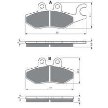 GOLDFREN PASTIGLIA FRENO SINT. S3 MONTA SU PIAGGIO 250 X9 05-06-OFFERTA
