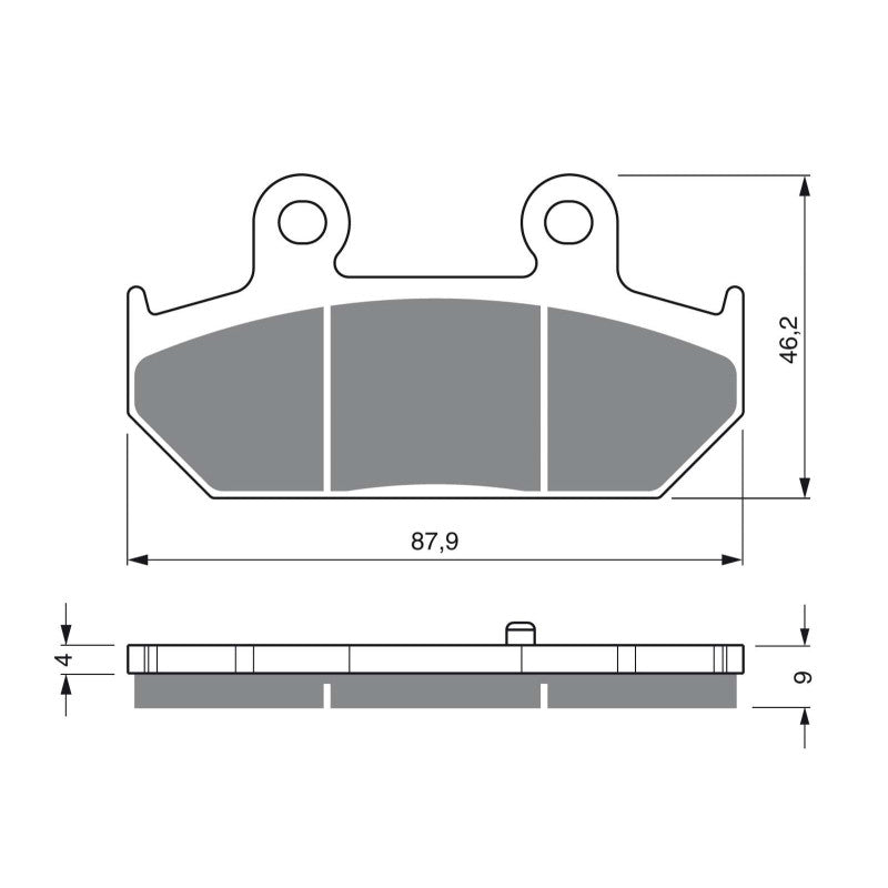 GOLDFREN PASTIGLIA FRENO SINT. S3 MONTA SU SUZUKI 400 AN BURGMAN/SKYWAVE 09-13-OFFERTA