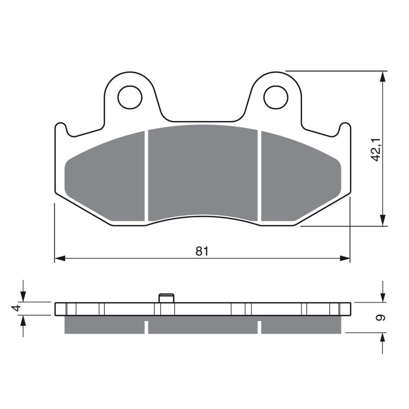 GOLDFREN PASTIGLIA FRENO SINT. S3 MONTA SU SUZUKI 400 AN K1-6 BURGMAN 02-05-OFFERTA