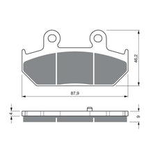 GOLDFREN PASTIGLIA FRENO SINT. S3 MONTA SU SUZUKI 650 AN 13-15-OFFERTA