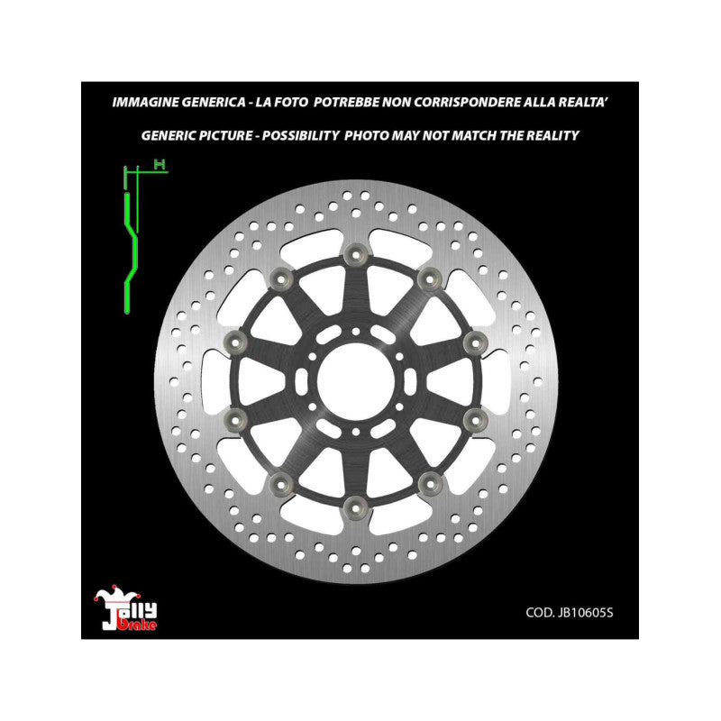 JOLLY BRAKE BY NG DISCO FRENO FLOTTANTE ANTERIORE ORO KTM DUKE 10-11-OFFERTA