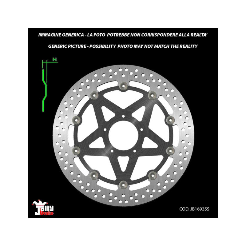 JOLLY BRAKE BY NG DISCO FRENO FLOTTANTE ANTERIORE ORO PER DUCATI PANIGALE 1299 S 15-17-OFFERTA