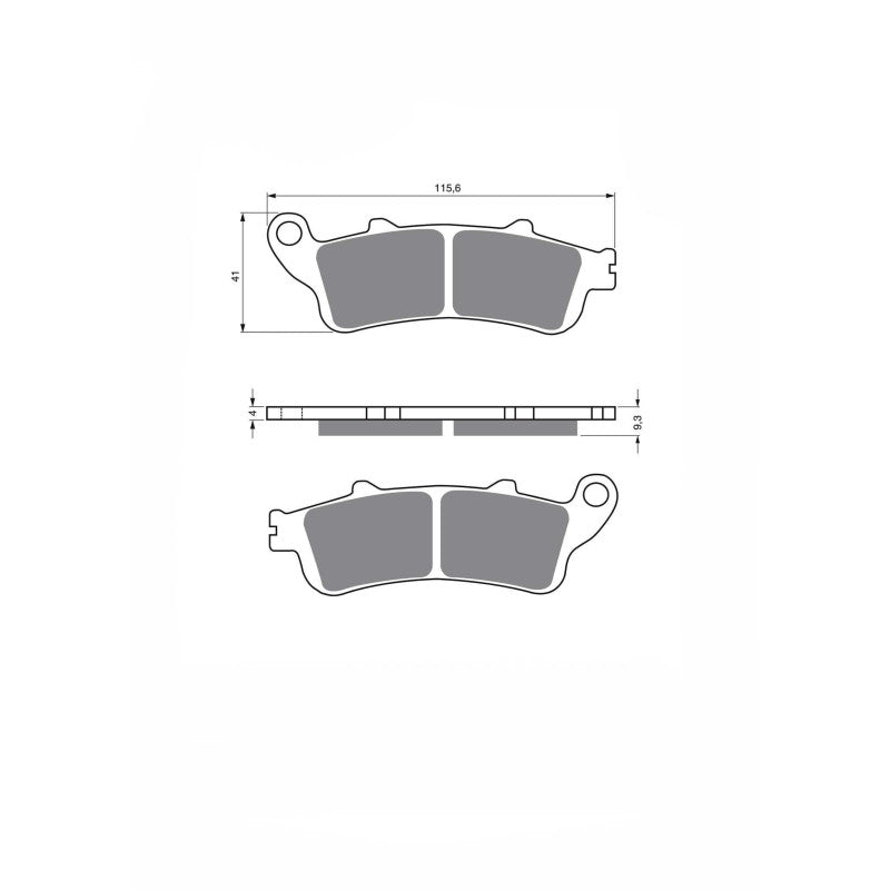 JOLLY BRAKE PASTIGLIA FRENO SEMIM. KX MONTA SU HONDA FES 125 PANTHEON 98-02-OFFERTA