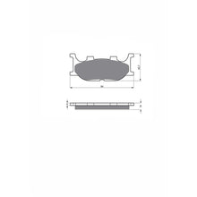 JOLLY BRAKE PASTIGLIA FRENO SEMIM. KX MONTA SU ITALJET 150 JUPITER 2002-OFFERTA-SX