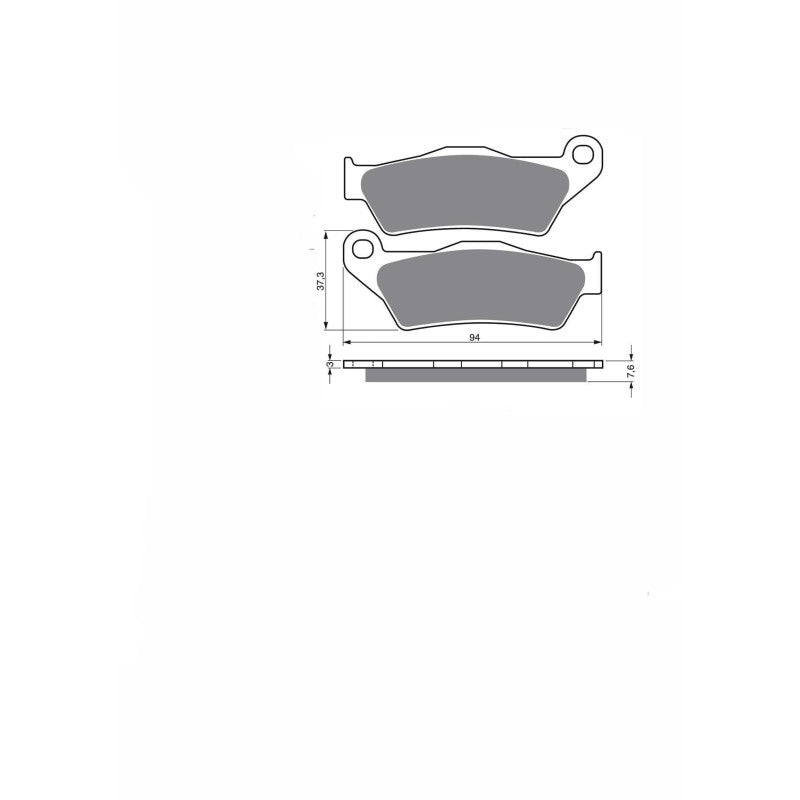 JOLLY BRAKE PASTIGLIA FRENO SEMIM. KX MONTA SU KTM SX 400 00-02-OFFERTA-SX