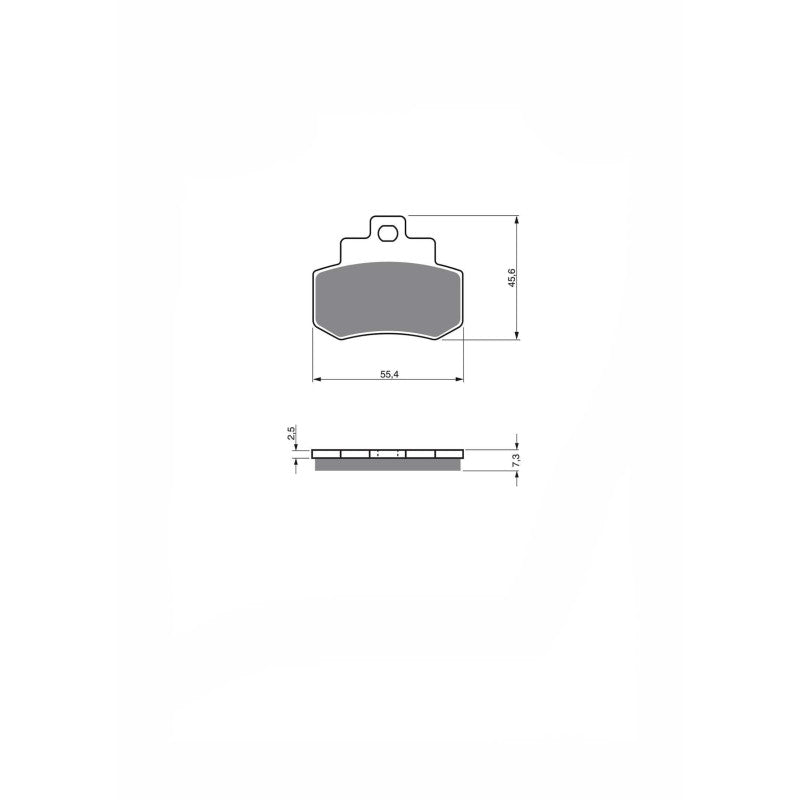 JOLLY BRAKE PASTIGLIA FRENO SEMIM. KX MONTA SU KYMCO 250 GRAND DINK 01-06-OFFERTA