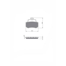 JOLLY BRAKE PASTIGLIA FRENO SEMIM. KX MONTA SU KYMCO 250 GRAND DINK 01-06-OFFERTA