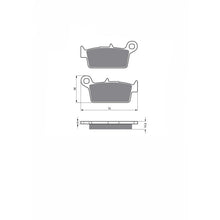 JOLLY BRAKE PASTIGLIA FRENO SEMIM. MX MONTA SU TM MX 85 02-04-OFFERTA-DX