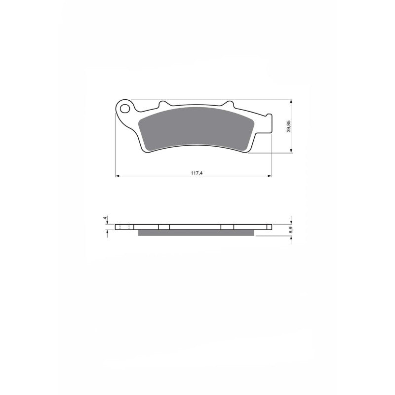 JOLLY BRAKE PASTIGLIA FRENO SINT. KXR MONTA SU MALAGUTI 400 MADISON K 02-06-OFFERTA