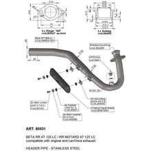 LEOVINCE KIT COLLETTORI PER BETA RR 4T 125 LC/RR MOTARD 4T 125 LC 21-23