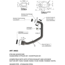 LEOVINCE KIT COLLETTORI PER HUSQVARNA VITPILEN 401 20-23