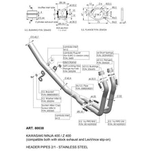 LEOVINCE KIT COLLETTORI PER KAWASAKI Z400 19-20