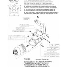 LEOVINCE SCARICO COMPLETO TOURING PER PEUGEOT NEW VIVACITY 08-12 ACCIAIO