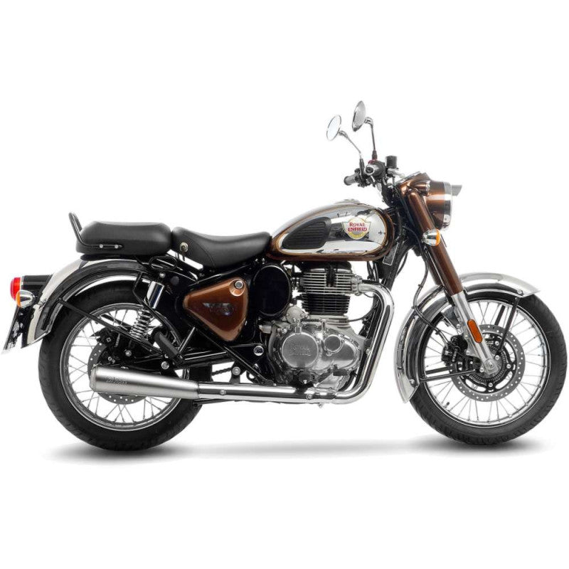 LEOVINCE TERMINALE SCARICO CLASSIC RACER PER ROYAL ENFIELD CLASSIC 350 21-24 INOX