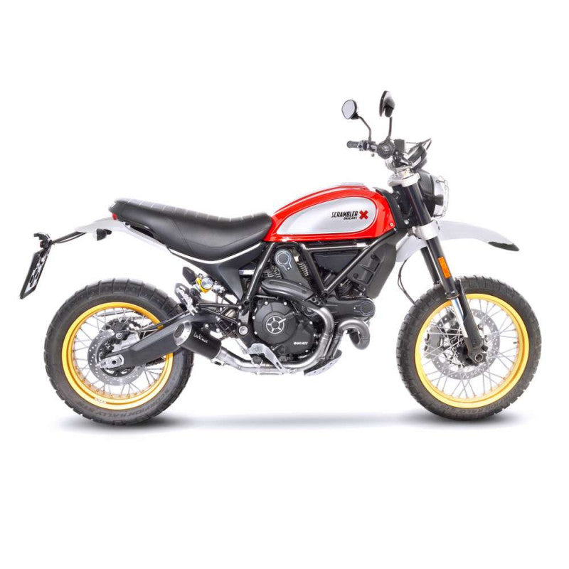 LEOVINCE TERMINALE SCARICO LV-10 BLACK EDITION PER DUCATI SCRAMBLER DESERT SLED 19-20 INOX