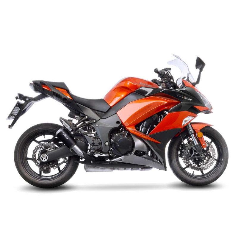 LEOVINCE TERMINALE SCARICO LV-10 BLACK EDITION PER KAWASAKI Z1000 SX 11-13 INOX-COD.15209BU