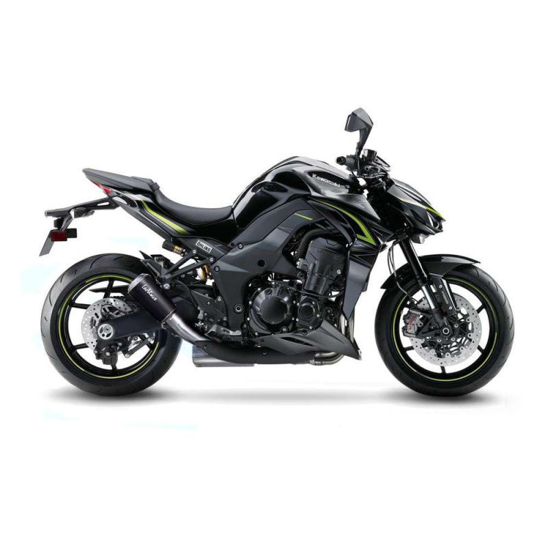 LEOVINCE TERMINALE SCARICO LV-10 BLACK EDITION PER KAWASAKI Z1000 SX 14-16 INOX-COD.15209B