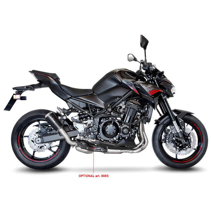 LEOVINCE TERMINALE SCARICO LV-10 BLACK EDITION PER KAWASAKI Z900 2022 INOX