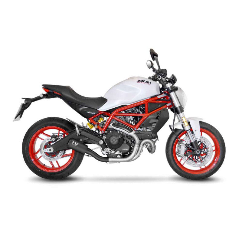LEOVINCE TERMINALE SCARICO LV-10 FULL BLACK PER DUCATI SCRAMBLER FULL THROTTLE 17-18 INOX