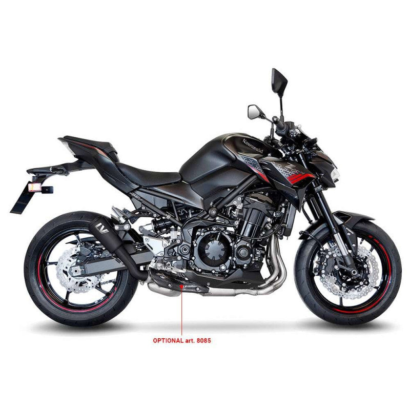 LEOVINCE TERMINALE SCARICO LV-10 FULL BLACK PER KAWASAKI Z900 20-21 INOX