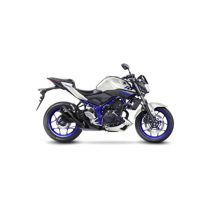 LEOVINCE TERMINALE SCARICO LV-10 FULL BLACK PER YAMAHA MT-03 16-19 INOX-COD.15212FBU