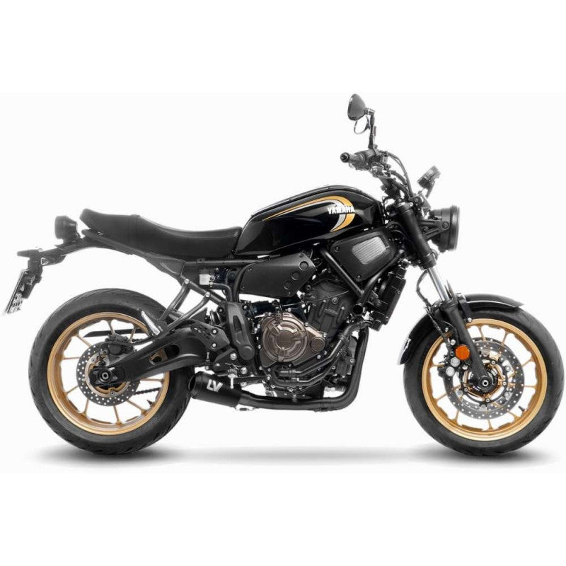 LEOVINCE TERMINALE SCARICO LV-10 FULL BLACK PER YAMAHA XSR700/XTRIBUTE 21-23 INOX