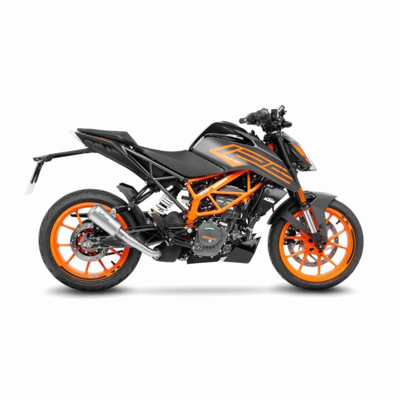 LEOVINCE TERMINALE SCARICO LV-10 PER KTM DUKE 125 21-23 INOX-COD.15249