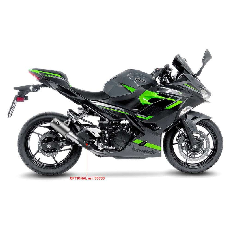 LEOVINCE TERMINALE SCARICO LV CORSA TITANIUM PER KAWASAKI NINJA 400 18-20 TITANIO