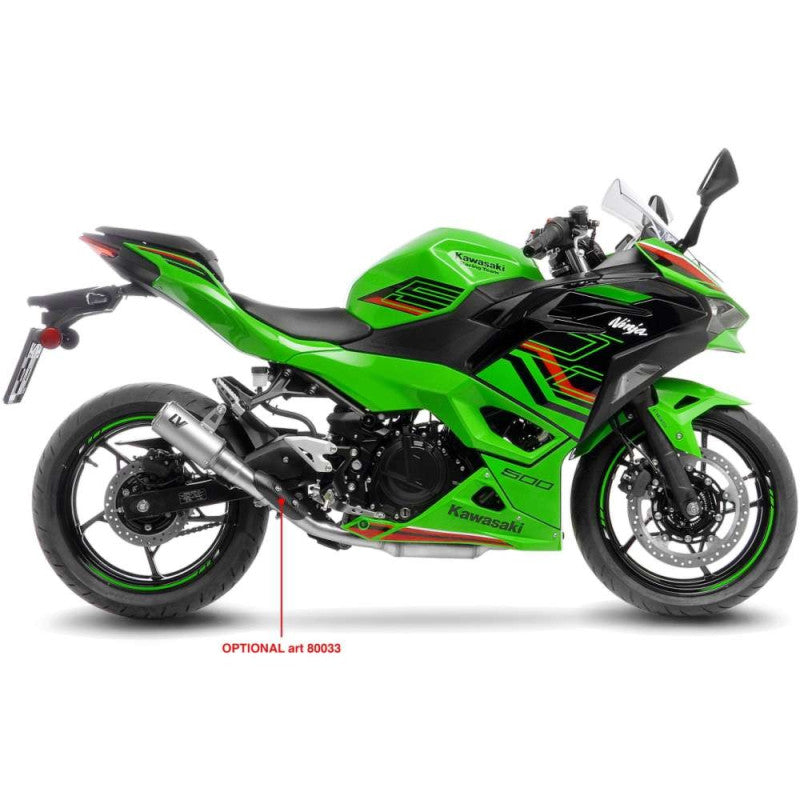 LEOVINCE TERMINALE SCARICO LV CORSA TITANIUM PER KAWASAKI NINJA 500 SE 24-25 TITANIO