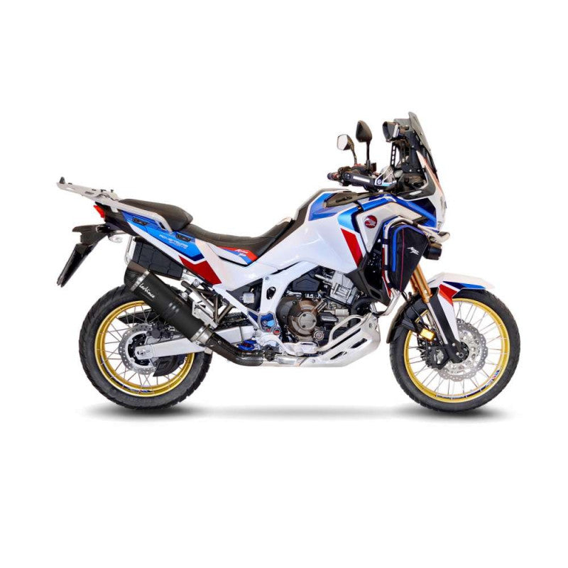 LEOVINCE TERMINALE SCARICO LV ONE EVO BLACK EDITION PER HONDA AFRICA TWIN 1100/DCT 24-25 INOX