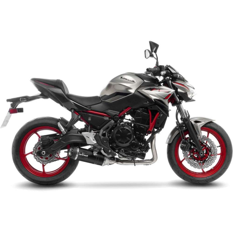 LEOVINCE TERMINALE SCARICO LV ONE EVO BLACK EDITION PER KAWASAKI Z650 21-24 INOX