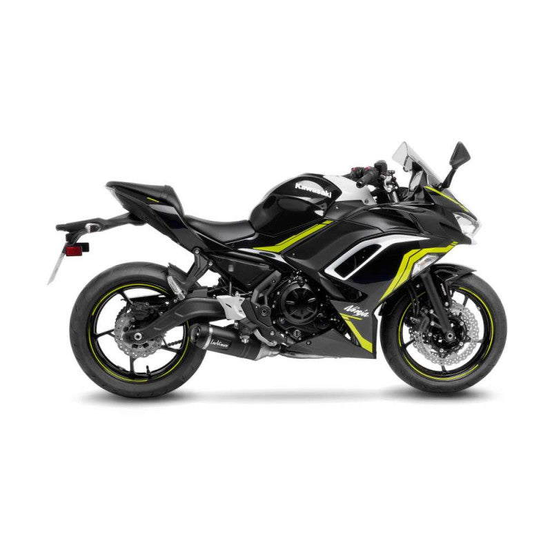 LEOVINCE TERMINALE SCARICO LV ONE EVO BLACK EDITION PER KAWASAKI Z650 RS 2024 INOX