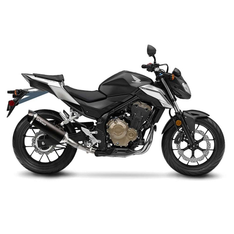 LEOVINCE TERMINALE SCARICO NERO PER HONDA CB 500 F 2016 INOX