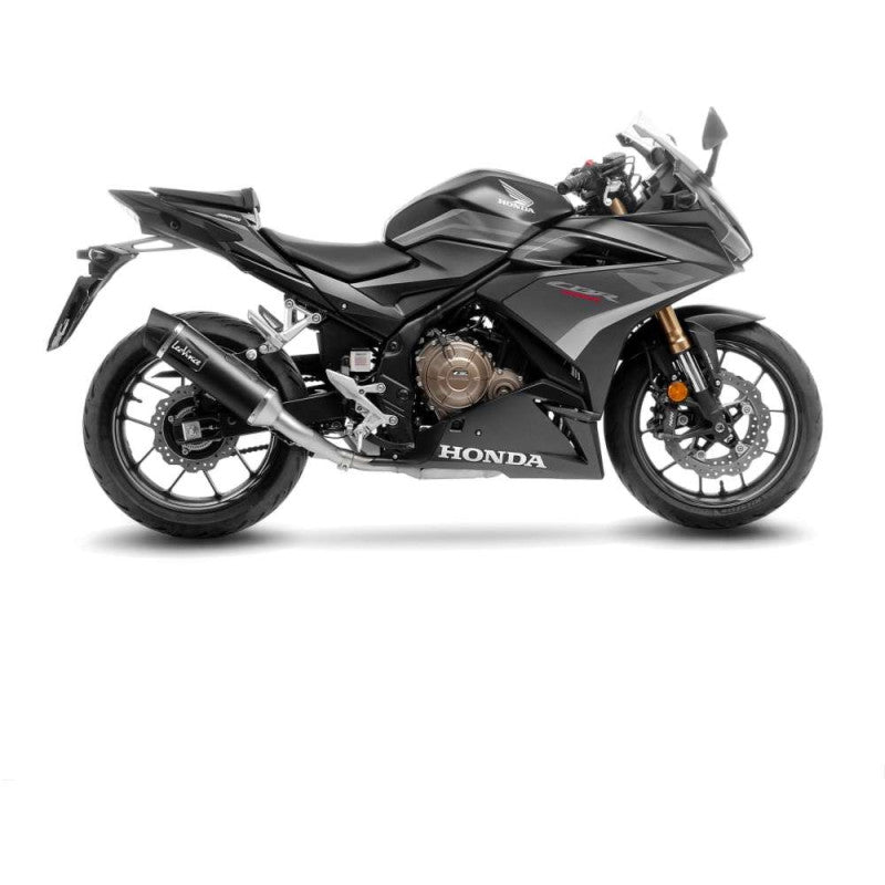LEOVINCE TERMINALE SCARICO NERO PER HONDA CBR500 R 19-21 INOX-COD.14058