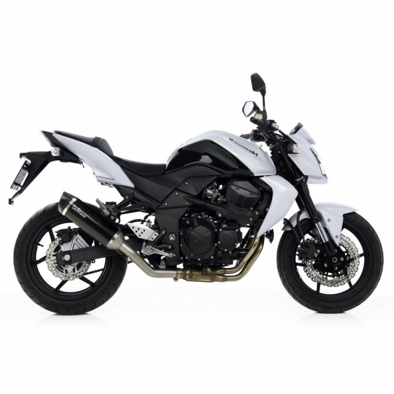 LEOVINCE TERMINALE SCARICO NERO PER KAWASAKI Z750 07-12 INOX