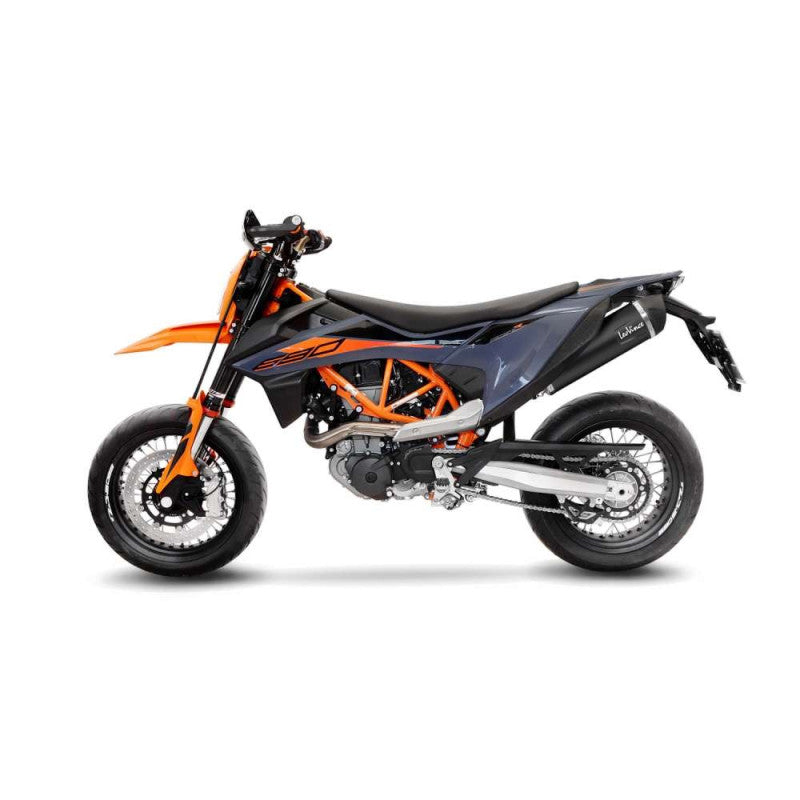 LEOVINCE TERMINALE SCARICO NERO PER KTM 690 ENDURO R 19-20 INOX-COD.14072U