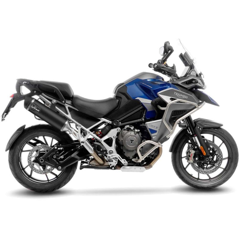LEOVINCE TERMINALE SCARICO NERO PER TRIUMPH TIGER 1200 GT RALLY PRO 22-24 INOX