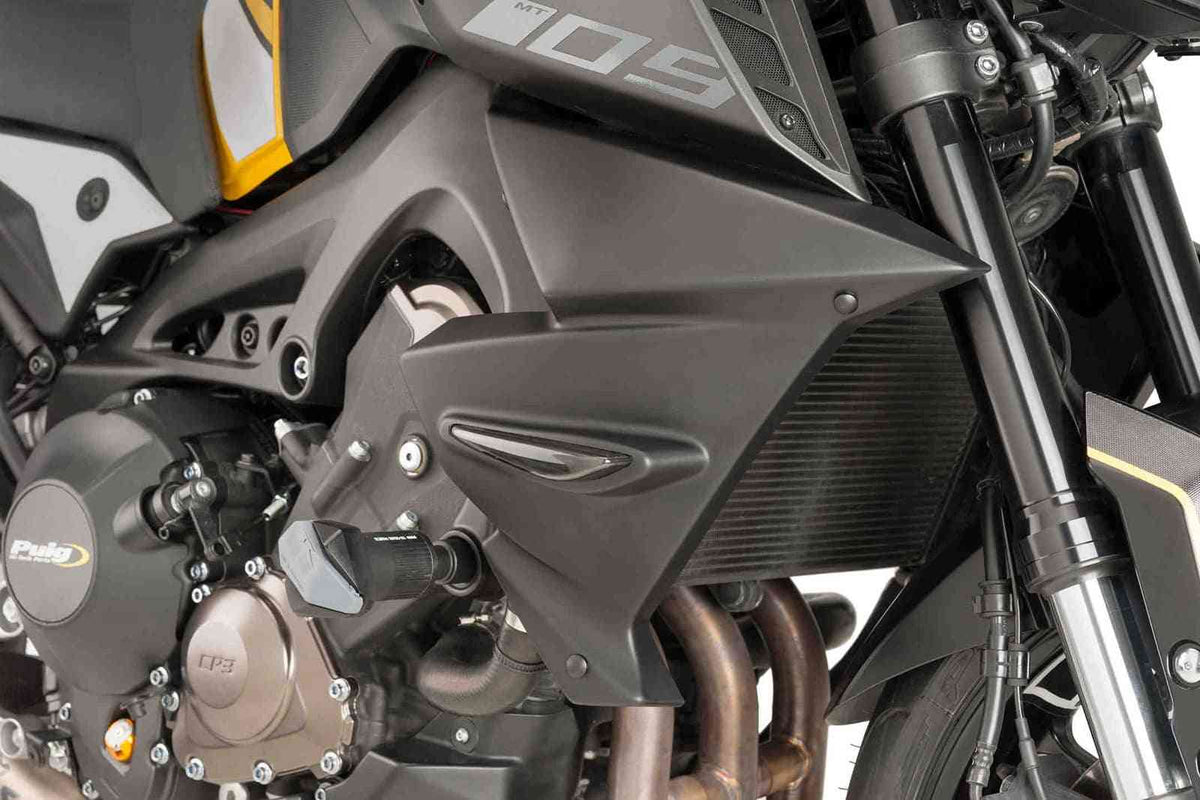 PUIG PANNELLI PROTEZIONE RADIATORE PER YAMAHA MT-09 SP 18-20 NERO OPACO
